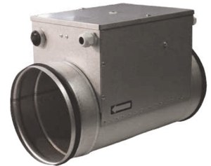 Круглый канальный электрический нагреватель Komfovent ARDHE-125-1 (-30..0)/(0...+30)