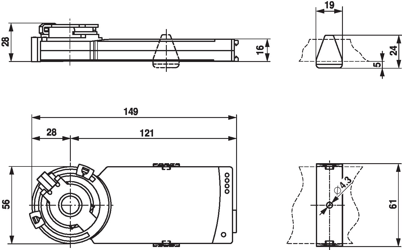 Электропривод Belimo CM24-T-R (2 Н·м)