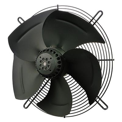 Вентилятор осевой YWF2E-200B-92/15-G нагнетающий на плоской сетке (730 м³/ч)