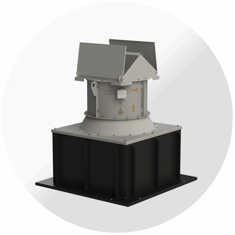 Крышный вентилятор ВКО-К-13-284 №3,55 с обратным клапаном, Ø355 мм Крышный вентилятор ВКО-К-13-284 №3,55 с обратным клапаном, Ø355 мм