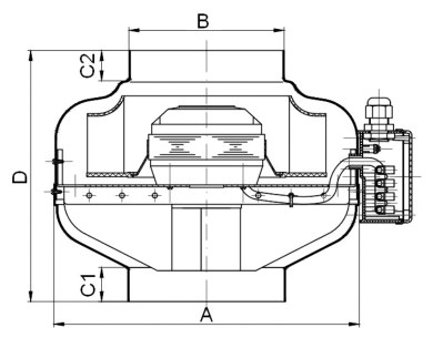 Вентилятор канальный круглый Supervent CL 160 M EC