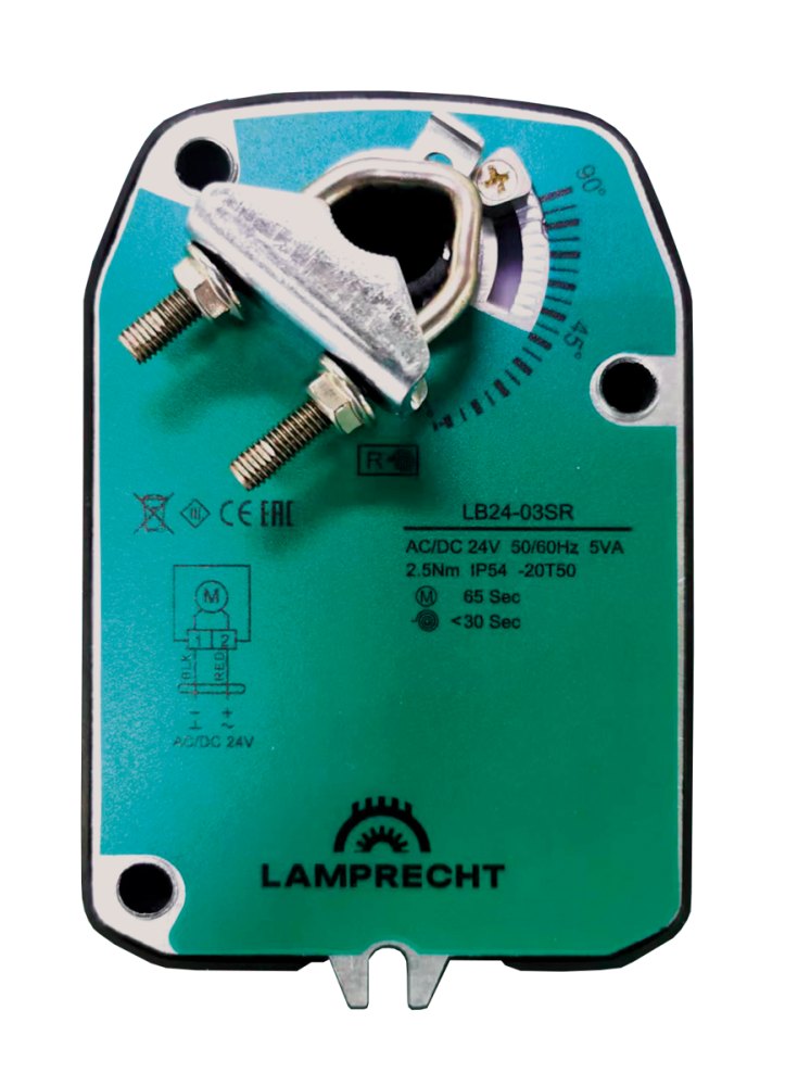 Электропривод с возвратной пружиной LAMPRECHT LB24-05SR Электропривод с возвратной пружиной LAMPRECHT LB24-05SR