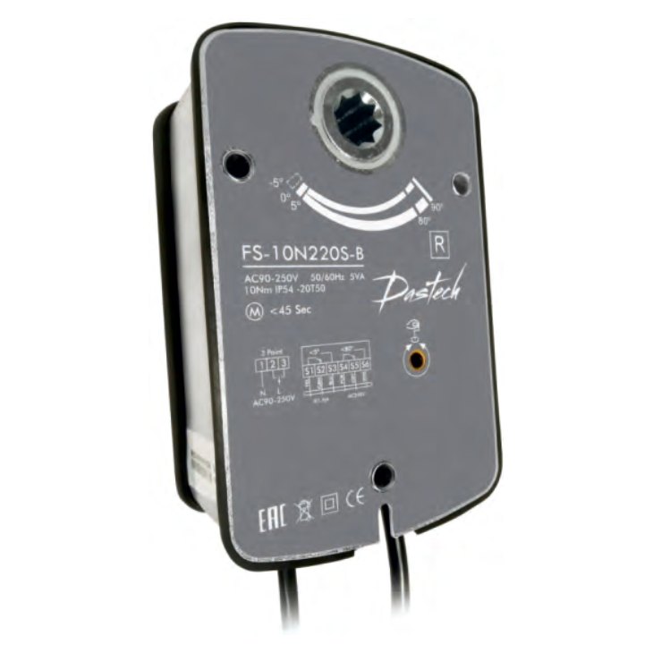 Электропривод Dastech FS-10N24S-B 10 Н·м, 24 В, под Болид С2000-СП4 Электропривод Dastech FS-10N24S-B 10 Н·м, 24 В, под Болид С2000-СП4