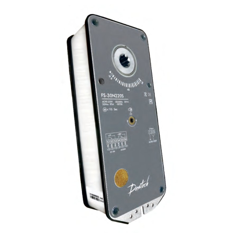 Электропривод Dastech FS-30N24S 30 Н·м, 24 В, для клапанов дымоудаления Электропривод Dastech FS-30N24S 30 Н·м, 24 В, для клапанов дымоудаления